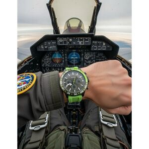 Fossil BQ2501 Green Men’s Watch With Silicone Band Working